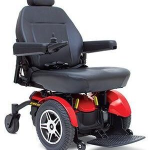 Pride Mobility Jazzy Elite 14 Power Chair - Electric Wheelchair Scooter for Adults, 300 Lbs Weight Capacity, NF-22 Batteries, 22""x20-22"" Comfort Seat, Red