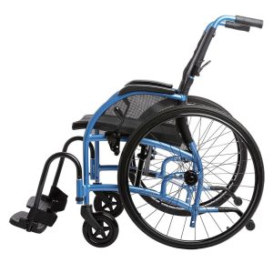 Comfort Strongback 24 Lightweight Folding Wheelchair for Seniors and Adults- for up to 300 Lbs - Transport Chair with Built-in Adjustable Lumbar Support - 18" Seat