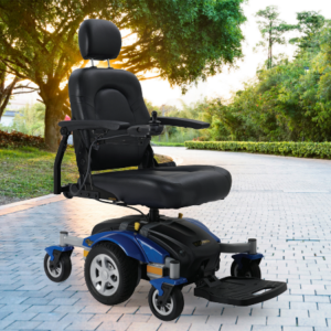 Mid-Wheel Drive Power Wheelchair for Mobility - Long Drive Range with Tight 19.5 inch Turning Radius- Electric Wheelchair Compass Sport GP605 by Golden Technologies
