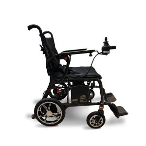 Journey Air Elite Lightweight Folding Power Chair - World's Lightest at 26 lbs - Portable Motorized Mobility Chair - Foldable Electric Wheelchairs for Adults, Carbon Fiber/Black