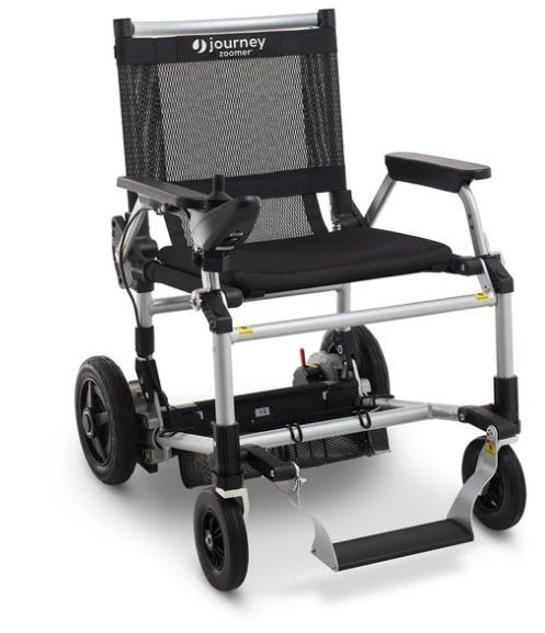 Journey Zoomer Lightweight Folding Power Chair for Adults – Lightweight, Foldable, All Terrain Power Chair for Seniors – Heaviest Part Only 19 lbs, TSA Approved